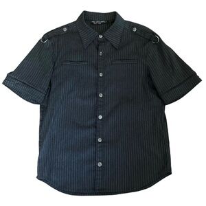 Lip Service Black Striped Button Down Shirt